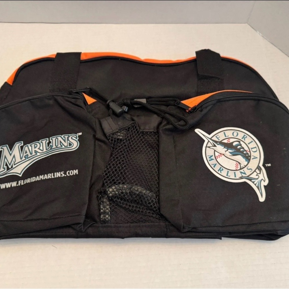 Black and Orange Men's Bag Metro PCS Florida Marlins